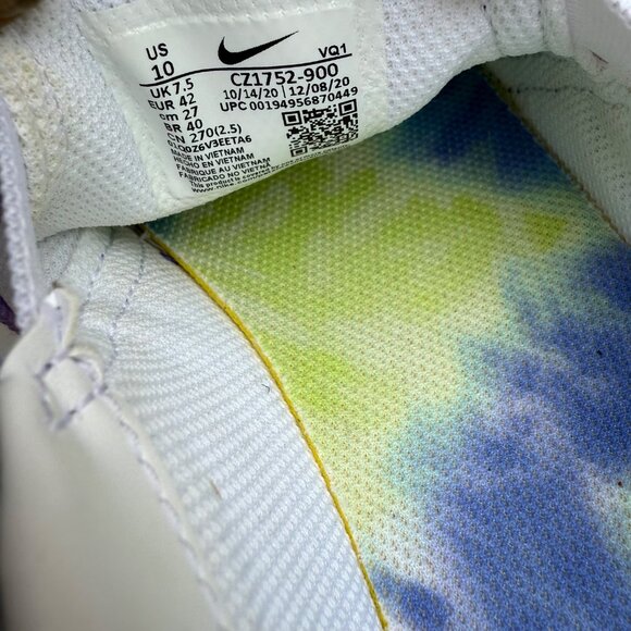 Nike Womans Slip-On Tie-Dye Sneakers US 10 Multicolor Canvas & Rubber - Picture 6 of 9